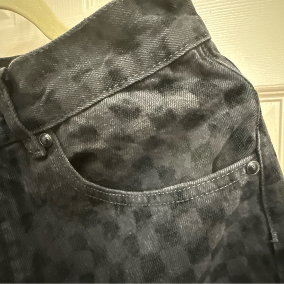 Louis Vuitton Black Patterned Denim Jeans Size 32 - Picture 2 of 12